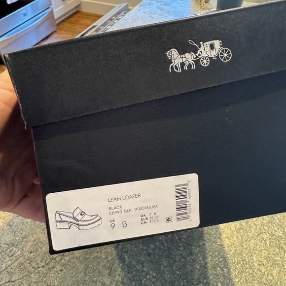 NIB Coach Women’s Black Leah Loafers - Picture 2 of 5